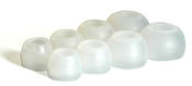 Image of replacement ear fittings (clear)