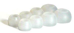Image of replacement ear fittings (clear)