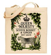 Image of Queen Majesty Hot Sauce Tote Bag