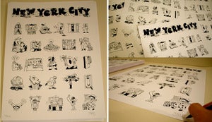 Image of New York City Alphabet Poster