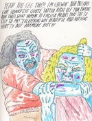 Image of Kurt Vonnegut Quote Tattoo original drawing