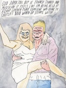 Image of Meathead Man-Purse original drawing