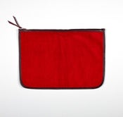 Image of LARGE CLUTCH - Red and Plum