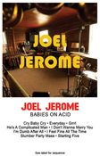 Image of JOEL JEROME babies on acid cassette