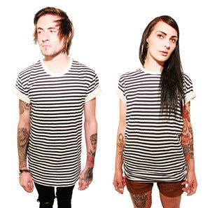 Image of Unisex Basic Stripe Tee