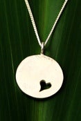 Image of Cutout Medallion Necklace Heart