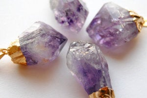 Raw Amethyst Necklace