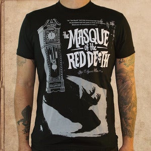 Image of Masque of the Red Death - poe - discharge ink - unisex 