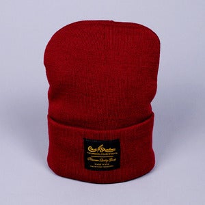 Image of Gold Label Beanie (Burgundy)