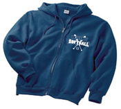 Image of Softball Zip-Hoodie