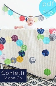 Image of Confetti quilt -PDF file