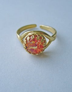 Image of Caelia - Vintage Fire Opal Ring