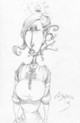 Image of Original Girl Pencil Drawing - 02/08/13