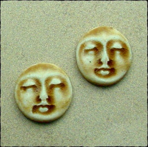 Image of Pair of Medium Round Face Stones