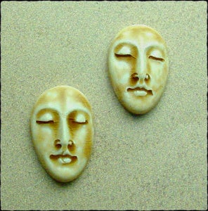 Image of Pair of Medium Almond Face Stones