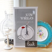 Image of Un Velo Print from the French Alphabet Collection