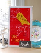 Image of Un Oiseau Print from the French Alphabet Collection