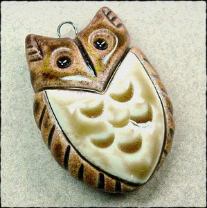 Image of Round Owl Pendant