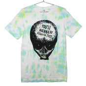 Image of 420 Friendly Alien Bro T-shirt | Black on Tie Dye