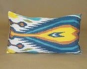 Multi-color Ikat pillow