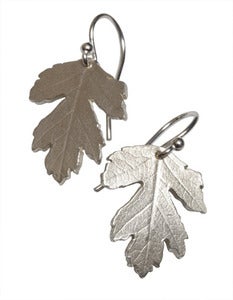 Image of Botanic: hawthorn leaf earring