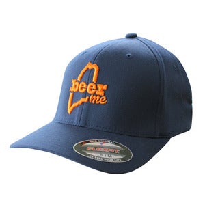 Image of BeerME Flexfit Hat (Navy)