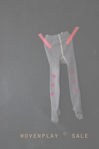 Image of Wovenplay ° dot tights rouge °°° sale