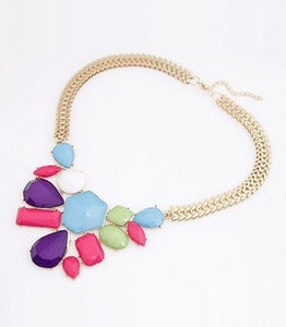Image of STATEMENT PASTEL NECKLACE
