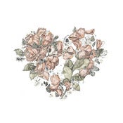 Image of Oh Floral Heart 13" x 19" Limited Edition Digital Print