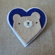 Image of tan pudgy bear heart 