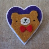 Image of pudgy bear + bowtie heart 