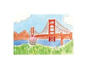 Image of 8x10 Print: Cupcake in San Francisco