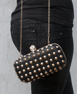 Image of Studded Skull Clutch