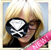 Image of Diamond & Crossbones B/W Sticker