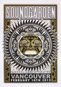 Image of SOLD OUT - Soundgarden - Vancouver - Silkscreen Poster - Silver Varient