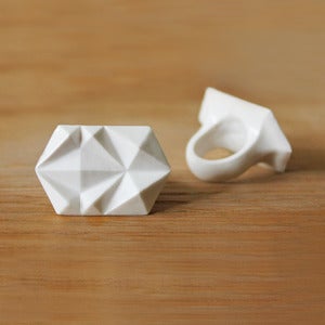 Image of Rocky Small Bone China Ring