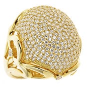 Image of " New " Kara Ackerman <i> Talulah <i/> Pave Dome Cocktail Ring