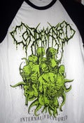 Image of CONDEMNED Internally Devoured Baseball shirt Green