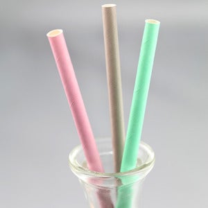 Image of Solid Color Paper Straws