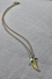 Image of Small Golden Wing Necklace