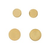 Image of FLAT DISC STUD large earrings