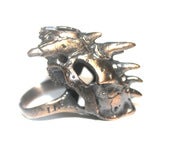 Image of Spiky Cat Skull Ring