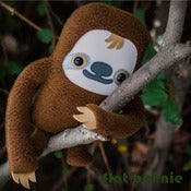 Image of Flat Manny the Sloth (Classic 10" tall) Handmade