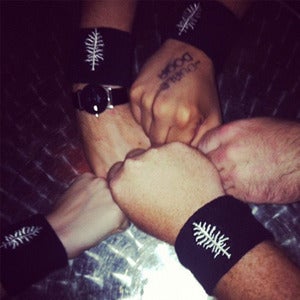 Image of Hemlock Tree Embroidered Wristband