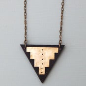 Image of V Step Triangle Necklace by Rachel Loves Bob