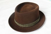 Image of Vintage Mallory Pork Pie Hat, in Box, size 7 1/4