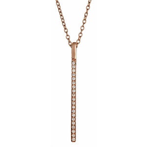 Image of " New ' Kara Ackerman <i> Talulah <i/> Faceted Stone Bar Motif Necklace in Rose