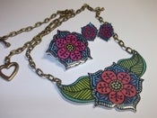 Image of Broche, colgante o pendientes flor mandala