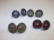 Image of Pendientes botón camafeo fashion