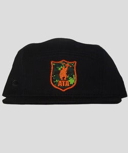 Image of Unisex | ATA Camo Logo | 5 Panel Runners Cap | Black